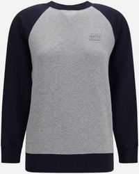 Miu Miu - Bicolor Crewneck Sweatshirt - Lyst