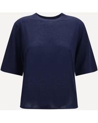 Loulou de Saison - Nala Fine-Knit Cashmere T-Shirt - Lyst