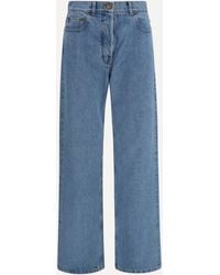 Thom Browne - Straight-Leg Selvedge Cotton Jeans With Adjustable Back Strap - Lyst