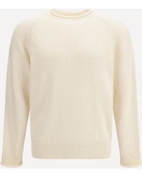 Umit Benan - Ralph Crewneck Cotton Sweater With Raglan Sleeves - Lyst