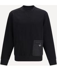 Prada - Stretch Jersey Sweatshirt - Lyst