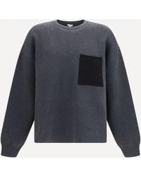 Loewe - Anagram Cotton-Blend Sweatshirt With Pocket - Lyst