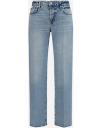 7FOR - Calie Straight Jeans - Lyst