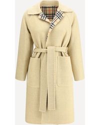 Burberry - Reversible Wool Robe Coat - Lyst