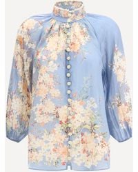 Zimmermann - Blusa Con Maniche A Sbuffo Cascadian - Lyst