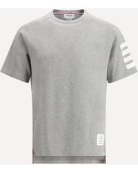 Thom Browne - T-Shirt With Horizontal Bands - Lyst