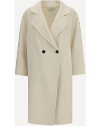 Aftercoat - Double-Breasted Long Coat - Lyst