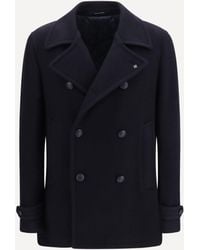 Tagliatore - Wool Caban Coat - Lyst