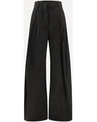 THE LATEST - Cotton Wide Leg Pants - Lyst