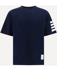 Thom Browne - T-Shirt With Horizontal Bands - Lyst
