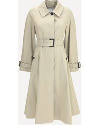 Burberry - Ellingham Fit-And-Flare Long Gabardine Trench Coat - Lyst
