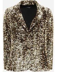 Ella - Single-Breasted Jacket With Sequins - Lyst