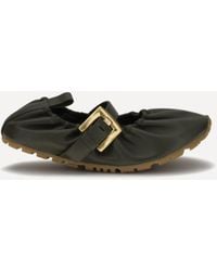 Balmain - Buckle Strap Ballerinas - Lyst