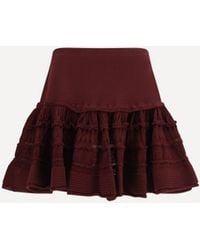 Alaïa - Wool Crinoline Ruffle Mini Skirt - Lyst