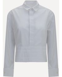 Sacai - Cotton Poplin Shirt With Belt - Lyst