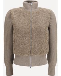 Herno - Resort Ribbed Pure Wool Cardigan - Lyst