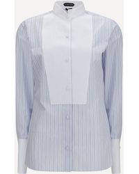 Tom Ford - Striped Shirt With Front Detail - Lyst