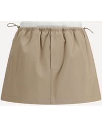 Alexander Wang - Drawstring Mini Skirt - Lyst