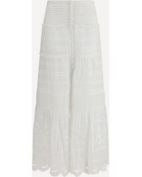 Isabel Marant - Paoline Long Cotton Skirt - Lyst
