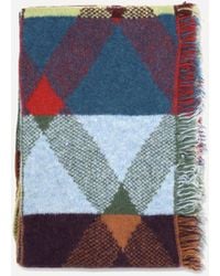 Dries Van Noten - Sciarpa Mati Con Stampa Mista E Frange - Lyst
