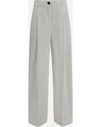 TOTEME - Tailored Cotton Pants - Lyst