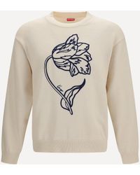 KENZO - Tulip Wool And Cotton Sweater - Lyst