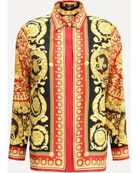Versace - Camicia Stampa Barocco - Lyst