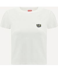KENZO - Cotton T-Shirt With The Embroidered "Wild Tiger" - Lyst
