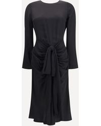 Alaïa - Draped Viscose Dress - Lyst
