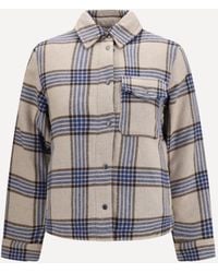 Woolrich - Alaskan Checked Wool Blend Overshirt - Lyst