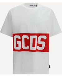 Gcds - Regular T-Shirt With Logo Band - Lyst