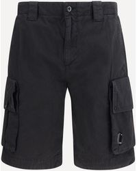 C.P. Company - C. P. Company Cotton Gabardine Bermuda Shorts - Lyst