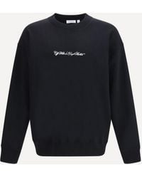 Off-White c/o Virgil Abloh - Script Arrow Crewneck Sweatshirt - Lyst