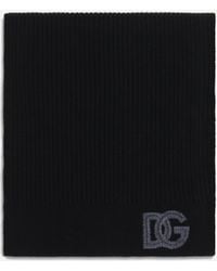Dolce & Gabbana - Ribbed Virgin Wool Scarf - Lyst