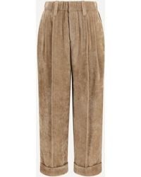 Brunello Cucinelli - Corduroy Tailored Pants - Lyst