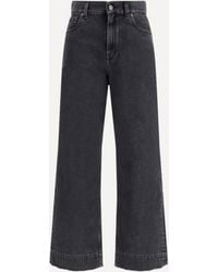 Chloé - High-Waisted Cropped Denim Jeans - Lyst