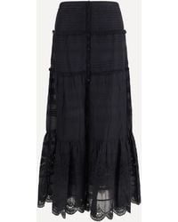 Isabel Marant - Paoline Long Cotton Skirt - Lyst