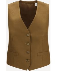 Burberry - Textured Wool And Mohair Sleeveless Vest - Lyst