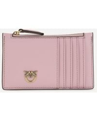 Pinko - Airone Leather Cardholder - Lyst