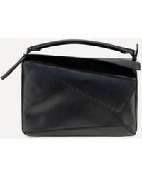 Loewe - Large Paper-Effect Calfskin Puzzle Handbag - Lyst