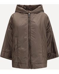 Max Mara - Hooded Added Jacket - Lyst