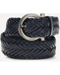 Ferragamo - Braided Leather Belt - Lyst