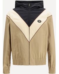 Valentino - Nylon Hooded Windbreaker Jacket - Lyst