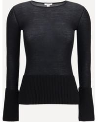 Alaïa - Merino Wool Crewneck Top - Lyst