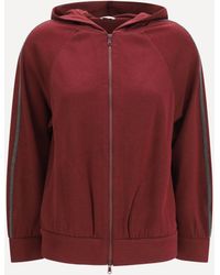 Brunello Cucinelli - Long-Sleeve Zip Hoodie - Lyst