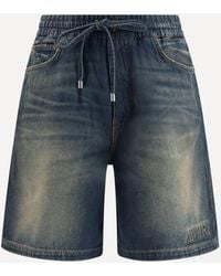 Amiri - Shorts Drawstring Denim - Lyst