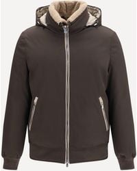 Brunello Cucinelli - Nylon Down Jacket With Removable Hood - Lyst