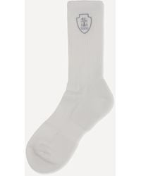 Brunello Cucinelli - Ribbed Cotton Knit Socks - Lyst