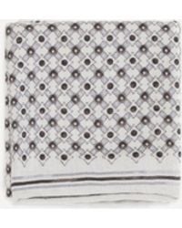 Brunello Cucinelli - Silk Pochette With Geometric Pattern - Lyst