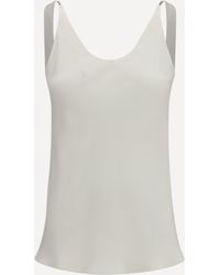 Brunello Cucinelli - Silk Crêpe Sablé Top - Lyst
